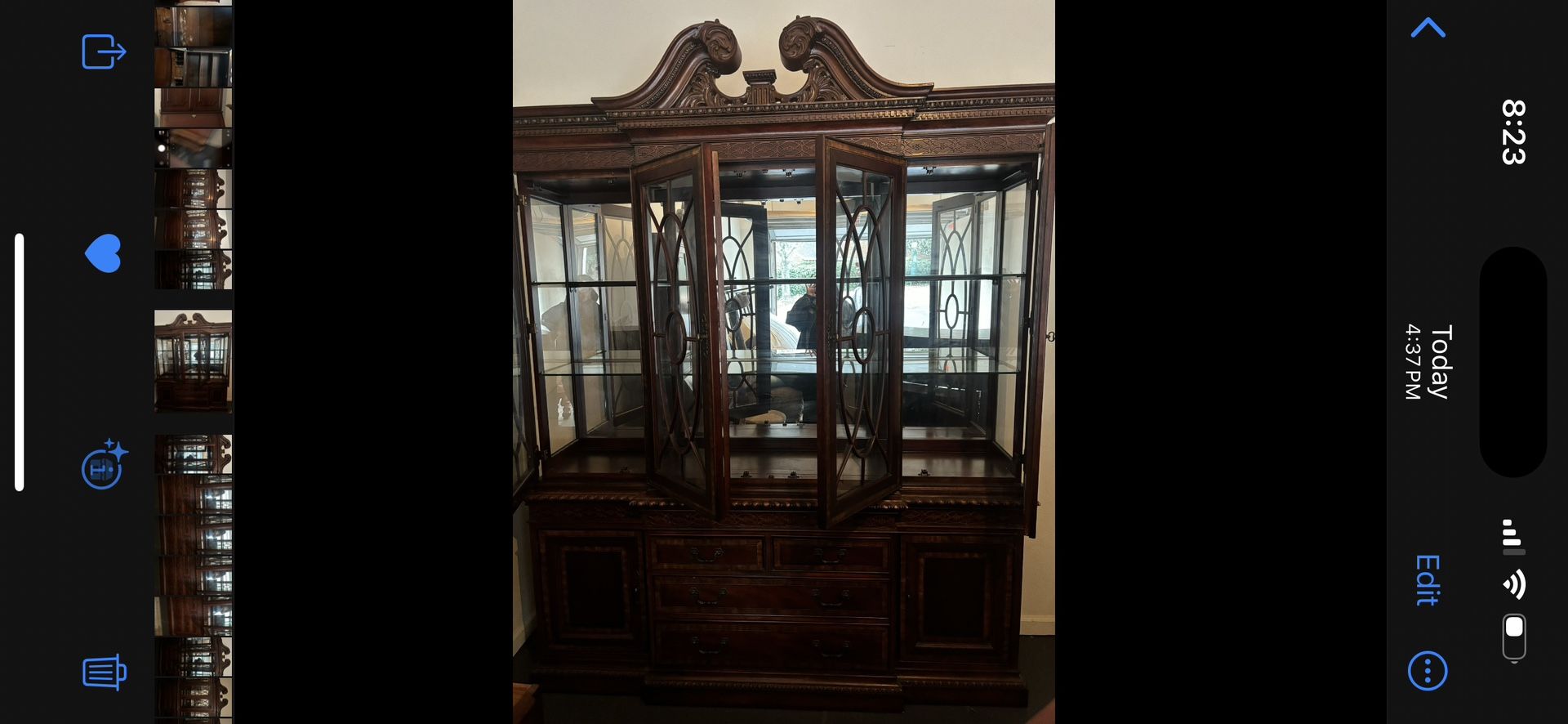 Antique Mahogany China Cabinet