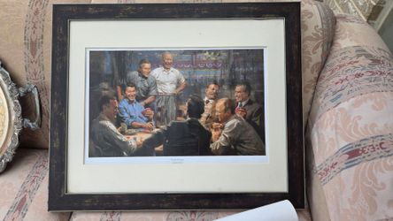US Presidents print painting with frame
