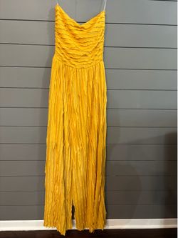 Yellow Wide Leg Jumpsuit