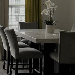 Marble Dinning Room Table (or other Chairs not included)