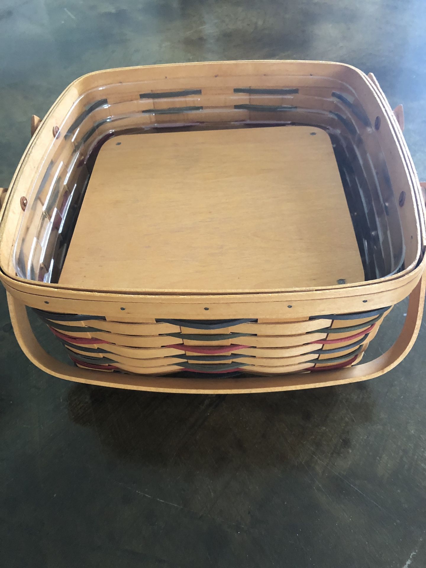 Longaberger Pie Basket Double Handle