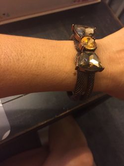 Betsy Johnson bow bracelet