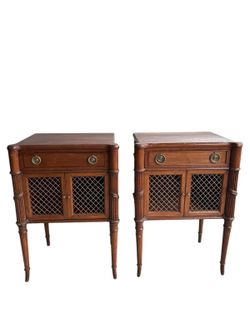 NY: Pair of Vintage Regency Style Side Tables
