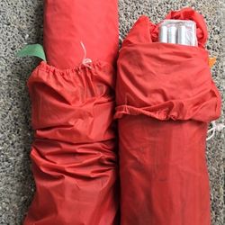 Lot Of 2 Vintage Small Pop Up Camping Backpacking Tents