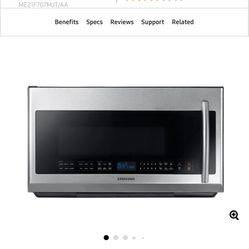 2.1 cu. ft. Over-the-Range Microwave with Sensor Cooking in Fingerprint Resistant Stainless Steel