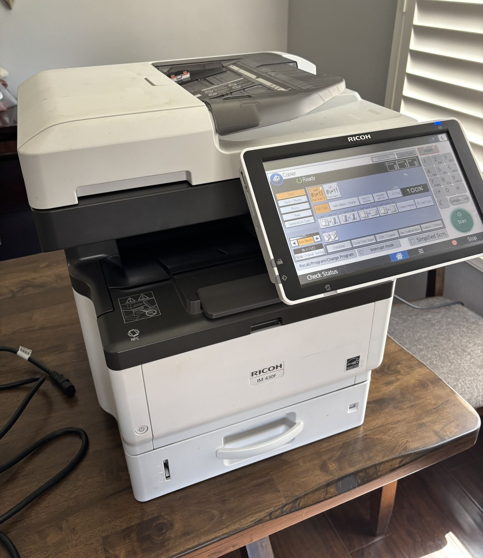 Ricoh IM430f Copier Printer Scanner Fax like new