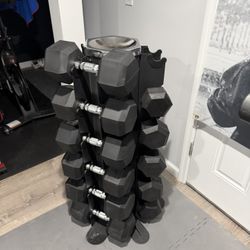 Home Dumbbell Tree For (5-50) Dumbbells Not Included