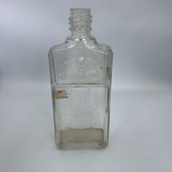 Vintage Lavoris Mouthwash/ Medicine Bottle Screw Top Heavy Glass Nice Embossed
