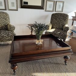 Restoration Hardware Wooden Coffee Table