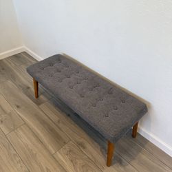 Mid-Century Modern Tufted Bench / Ottoman