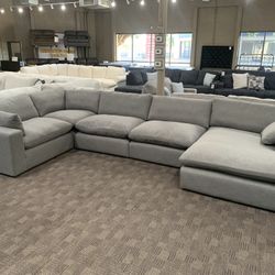 Grey Cloud Feather Sectional