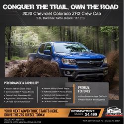 2020 CHEVY COLORADO ZR2 