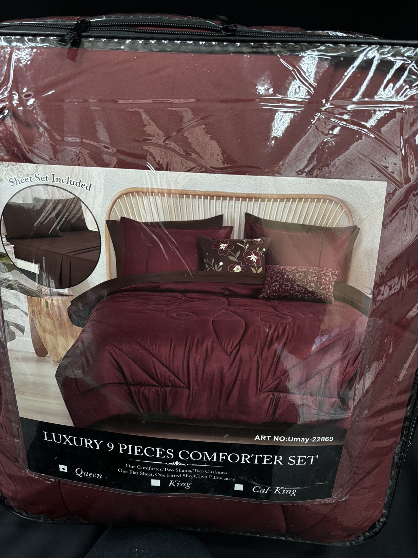 9 Pc Comforter Set