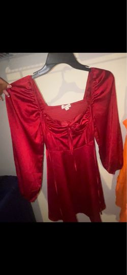 Short red dress xs