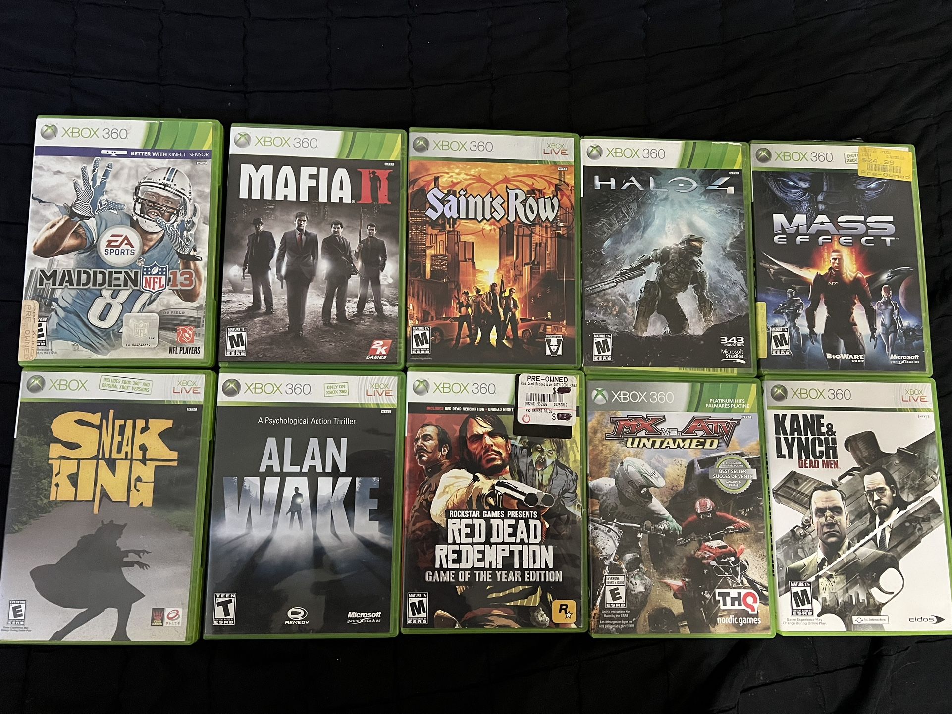 Xbox 360 Games Lot