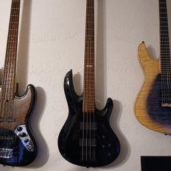 Esp  Ltd 4 String Bass  Active Pickups 24 Fret