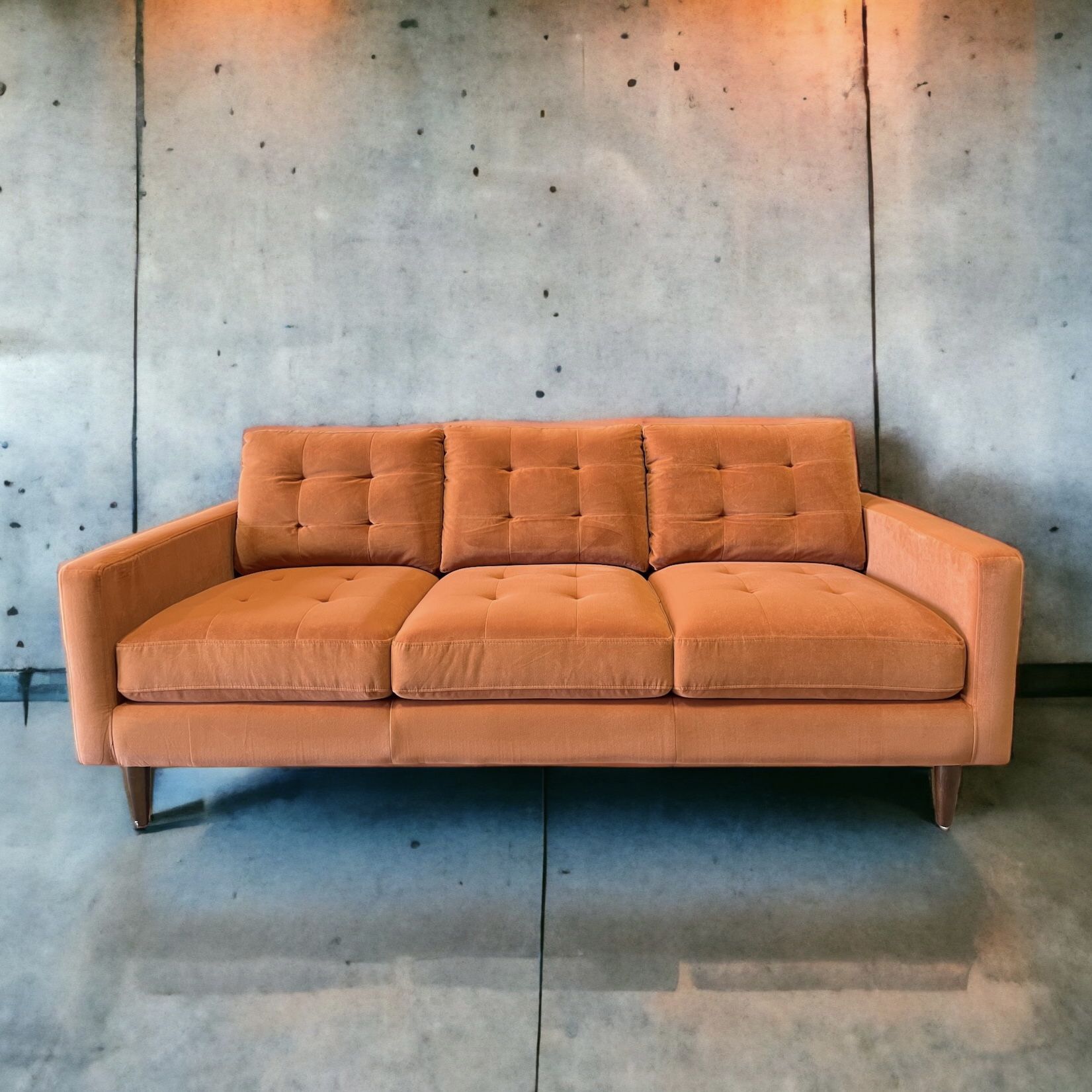 WAREHOUSE CLEARANCE | Lillian August Diani Fabric Sofa, Orange