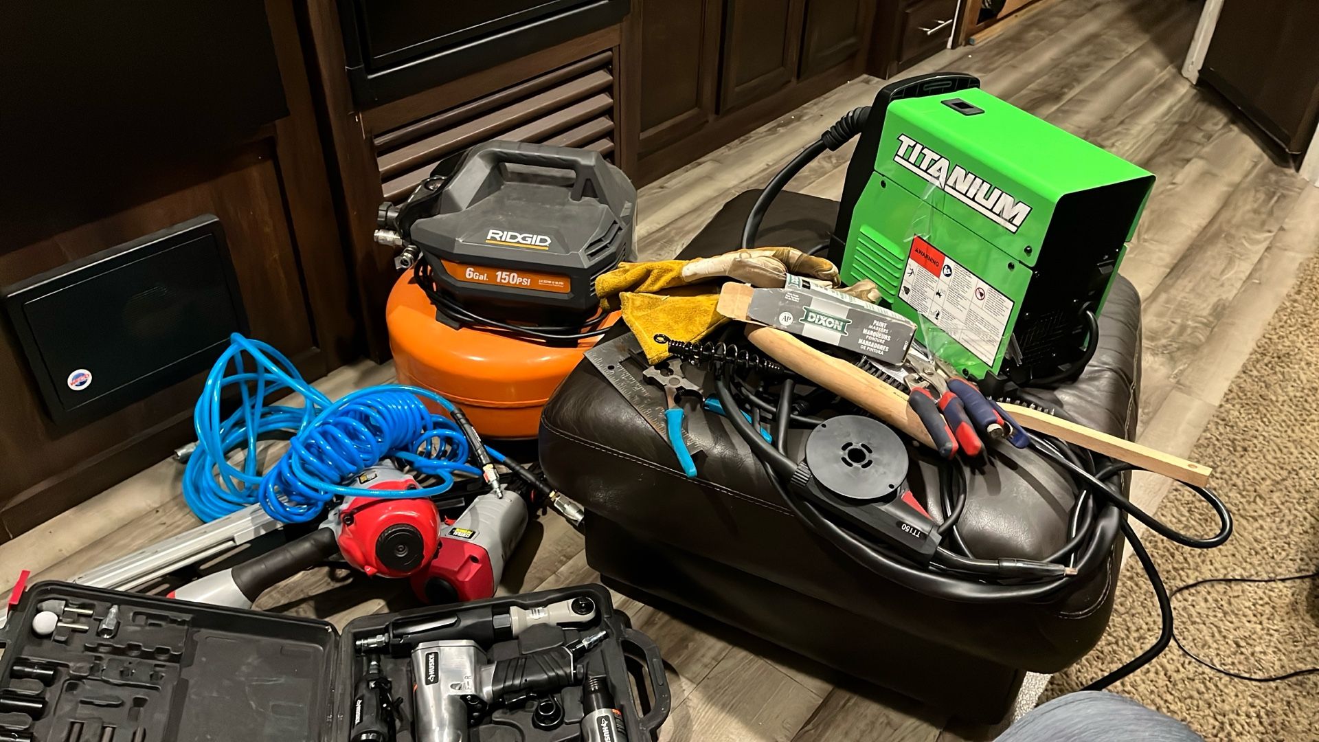 Welder Plus Air Compressor And Accessory Tools