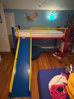 loft bed with slide