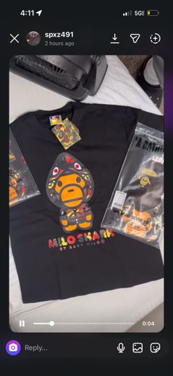 Bathing ape ts size L and M