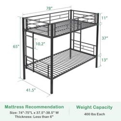 Brand New Twin Bunk Bed 