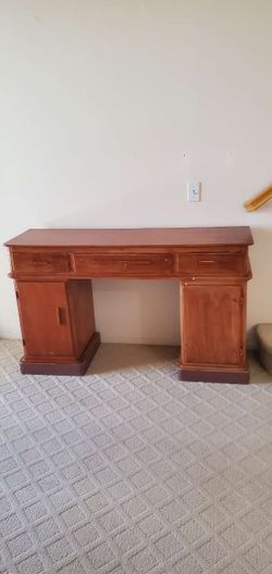 Solid Wood Desk see the pictures for size