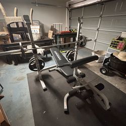Weight Rack And Bench 