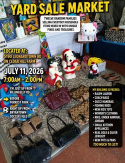 New Outdoor Coummutiy Yard Sale Market