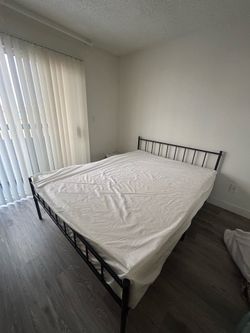 Queen bed with mattress