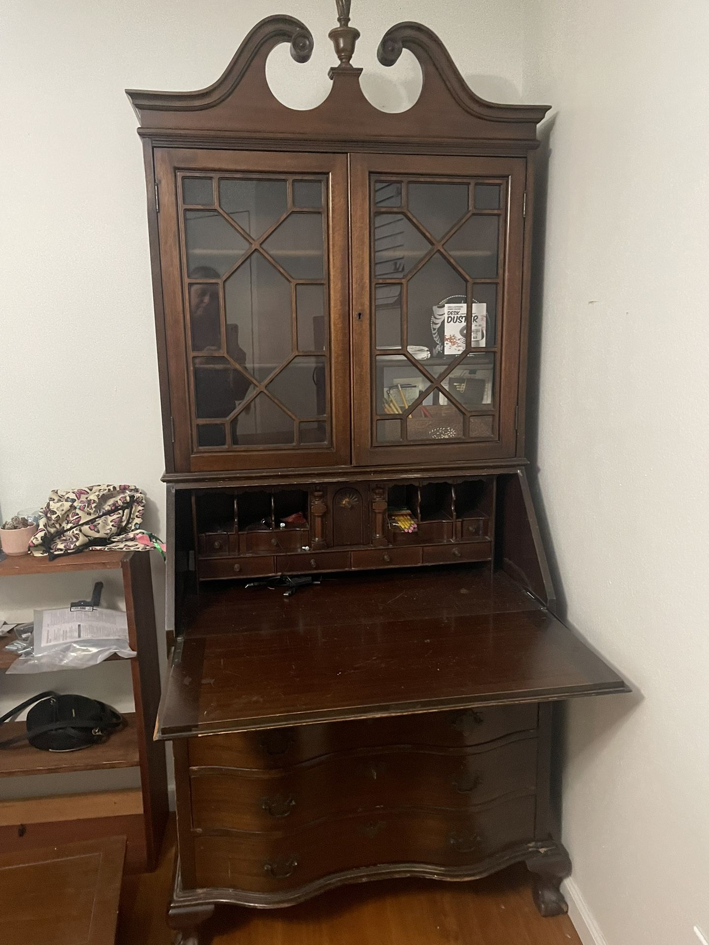 Old Fashioned Vintage Secretary Desk