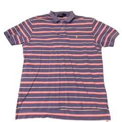 Baby Blue/ Pink Polo Ralph Lauren Shirt