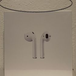 AirPods 2nd Generation With Charging Case. BRAND NEW AND FACTORY SEALED