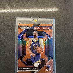 Steph Curry 2023-24 Orange Handshake Deal Prizm Monopoly Golden State Warriors Stephen #PS8