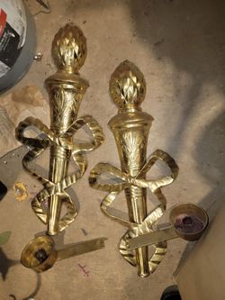 Brass Wall Sconce Candle Holders – Set of 2