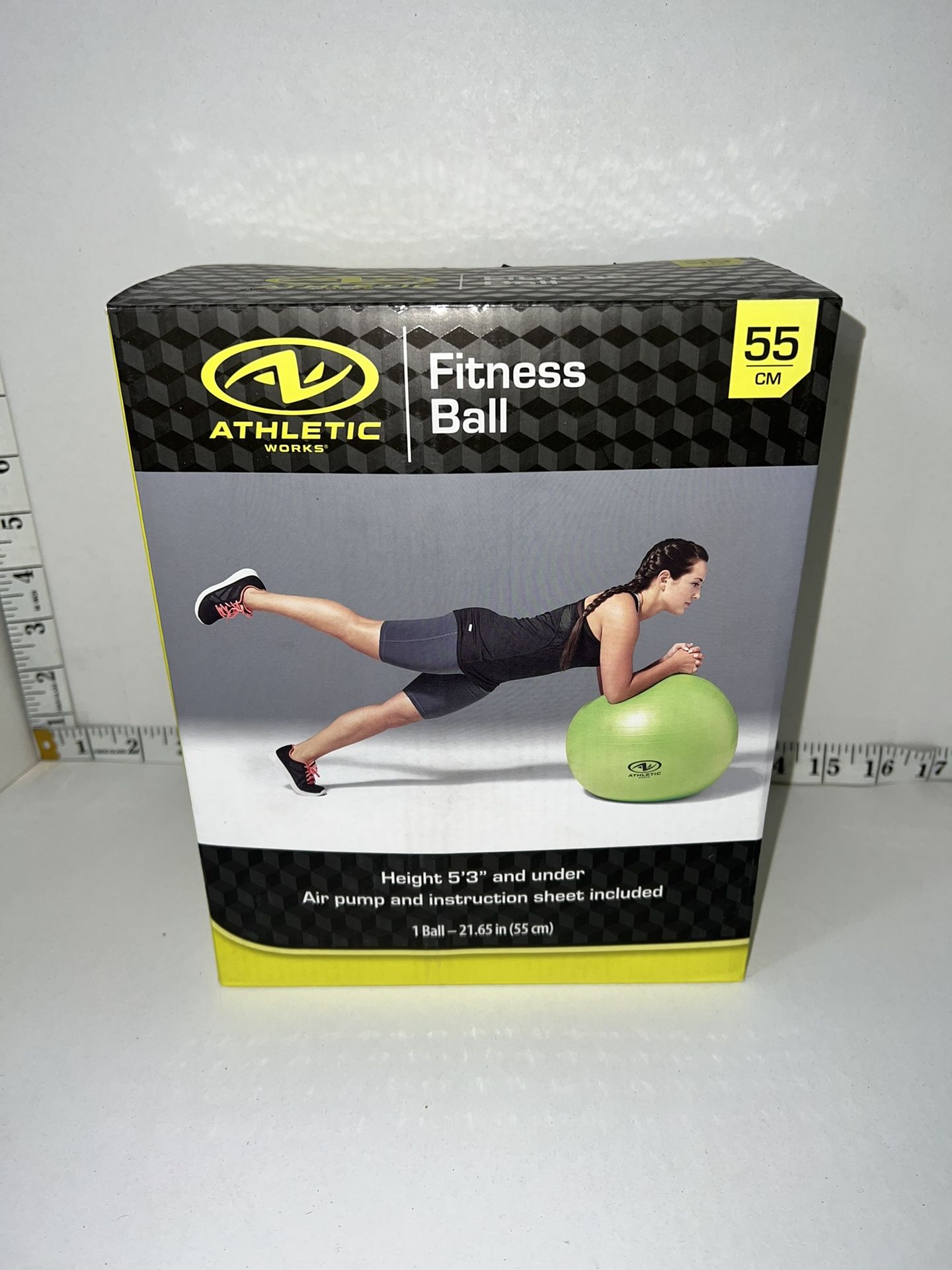 New Athletic Works Fitness Ball Air Pump 