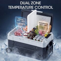 New Nepsam 12 Volt Refrigerator, 37 Quart (35L) Car Fridge, Car Refrigerator -4℉~77℉, Portable Freezer for RV, Camping, Travel  New in box T-RFG25-129