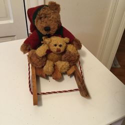 Christmas Bears sled decoration