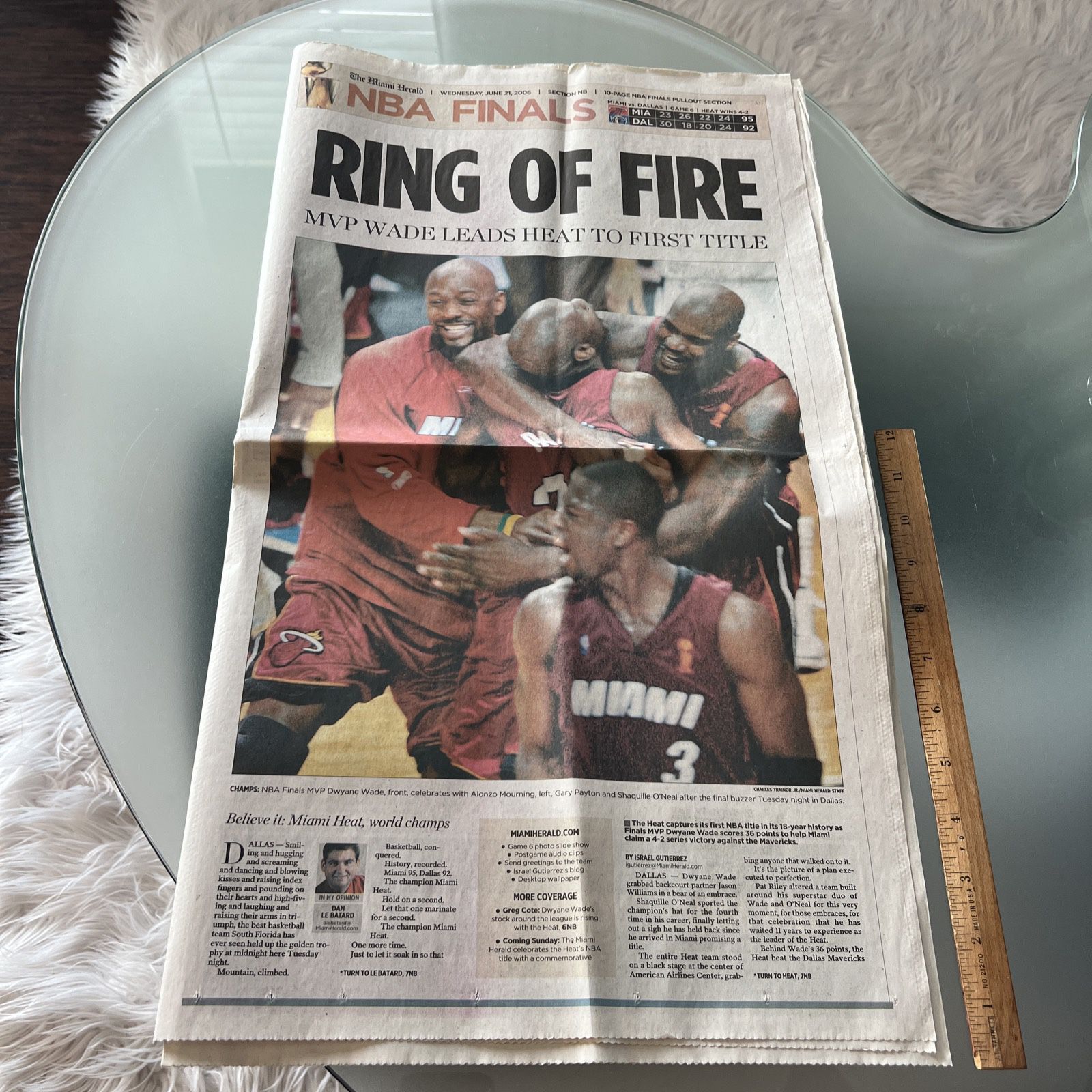 Miami Herald Ring Of Fire NBA Finals June 21, 2006