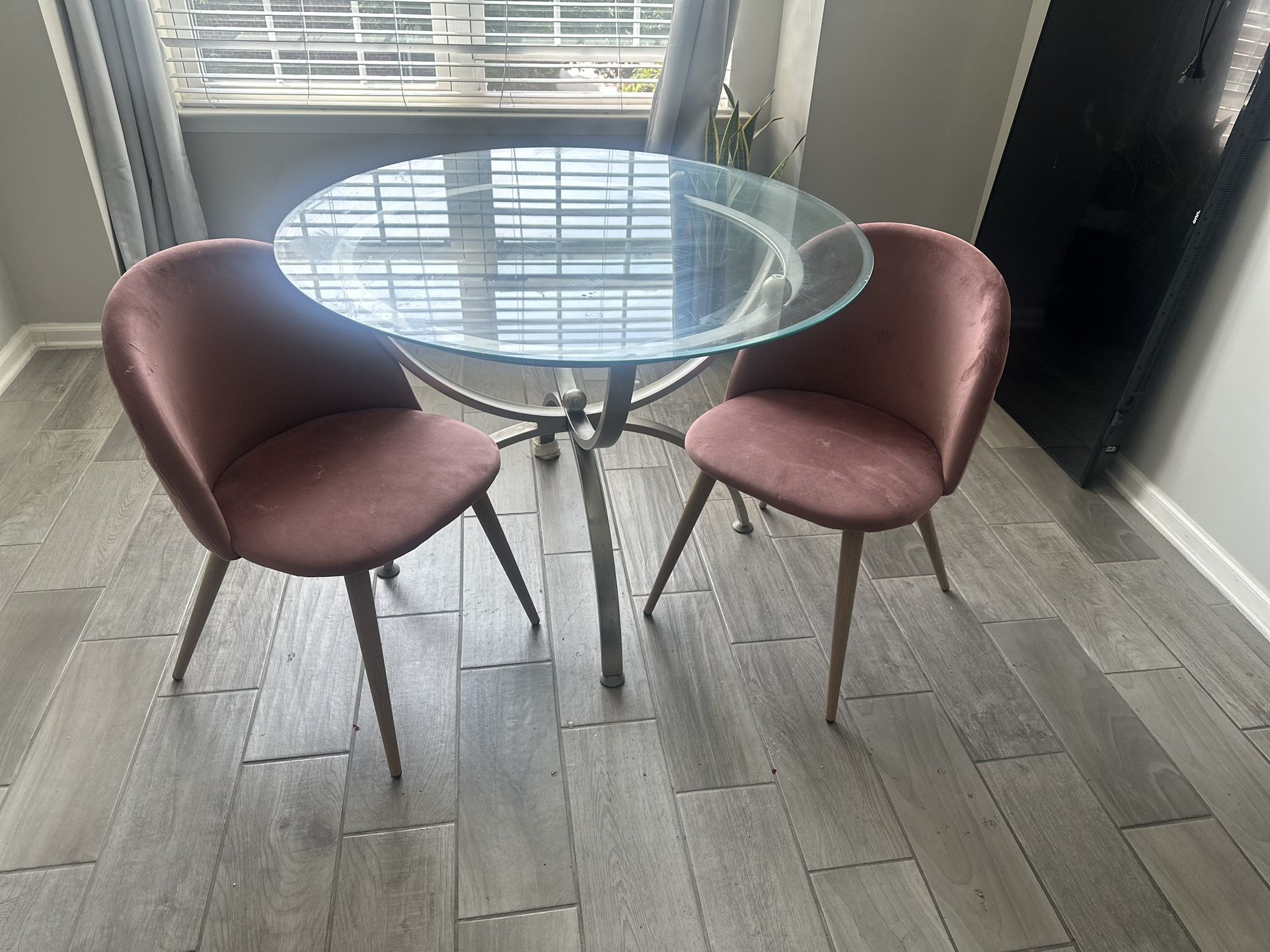 Soft pink accent Chairs