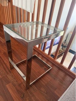 Glass side table coffee table