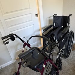 Wheelchair And Portable Walker