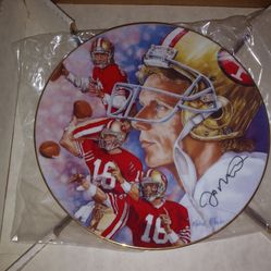 Joe Montana Limited Edition Plate.. Gartlan..... All Sales Final