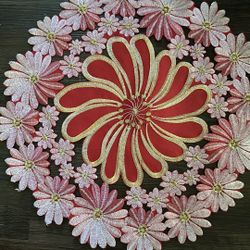 15” Round Embroidered Placemats
