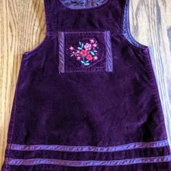 Maggie & Zoe Girls 18M Purple Sleveless Jumper Dress