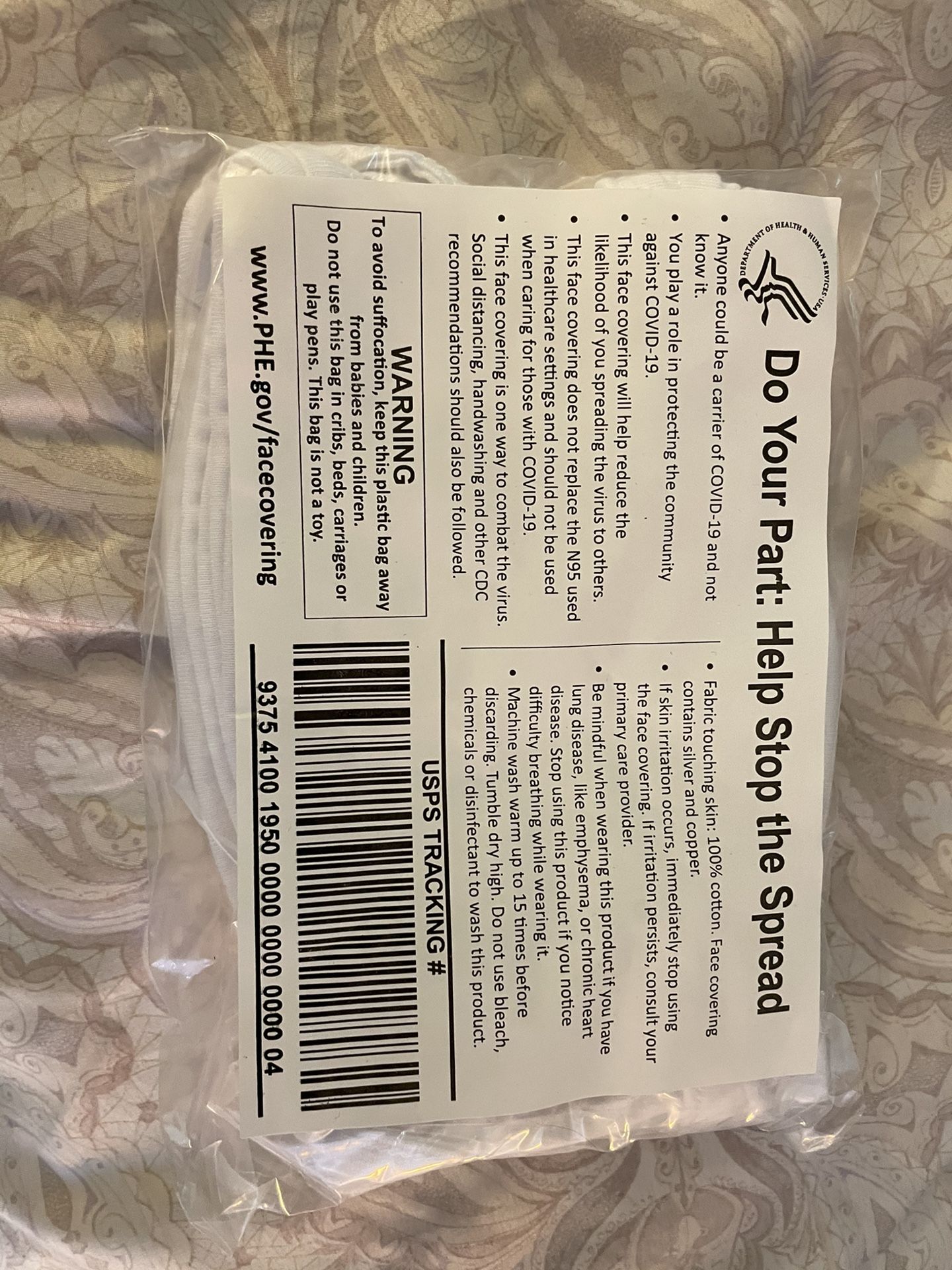 FREE Brand New REUSABLE BREATHABLE CLOTH MASKS