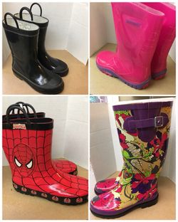 Rain boots girl, boys and women’s