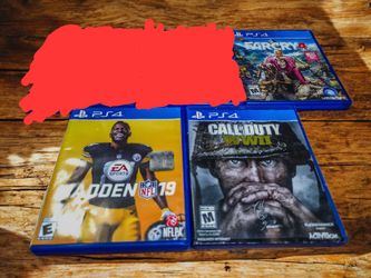 Sony Playstation 4 Games Lot