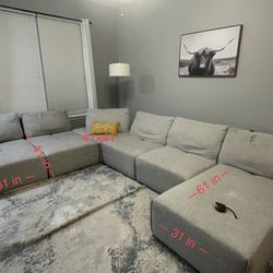 Couch & Area Rug 