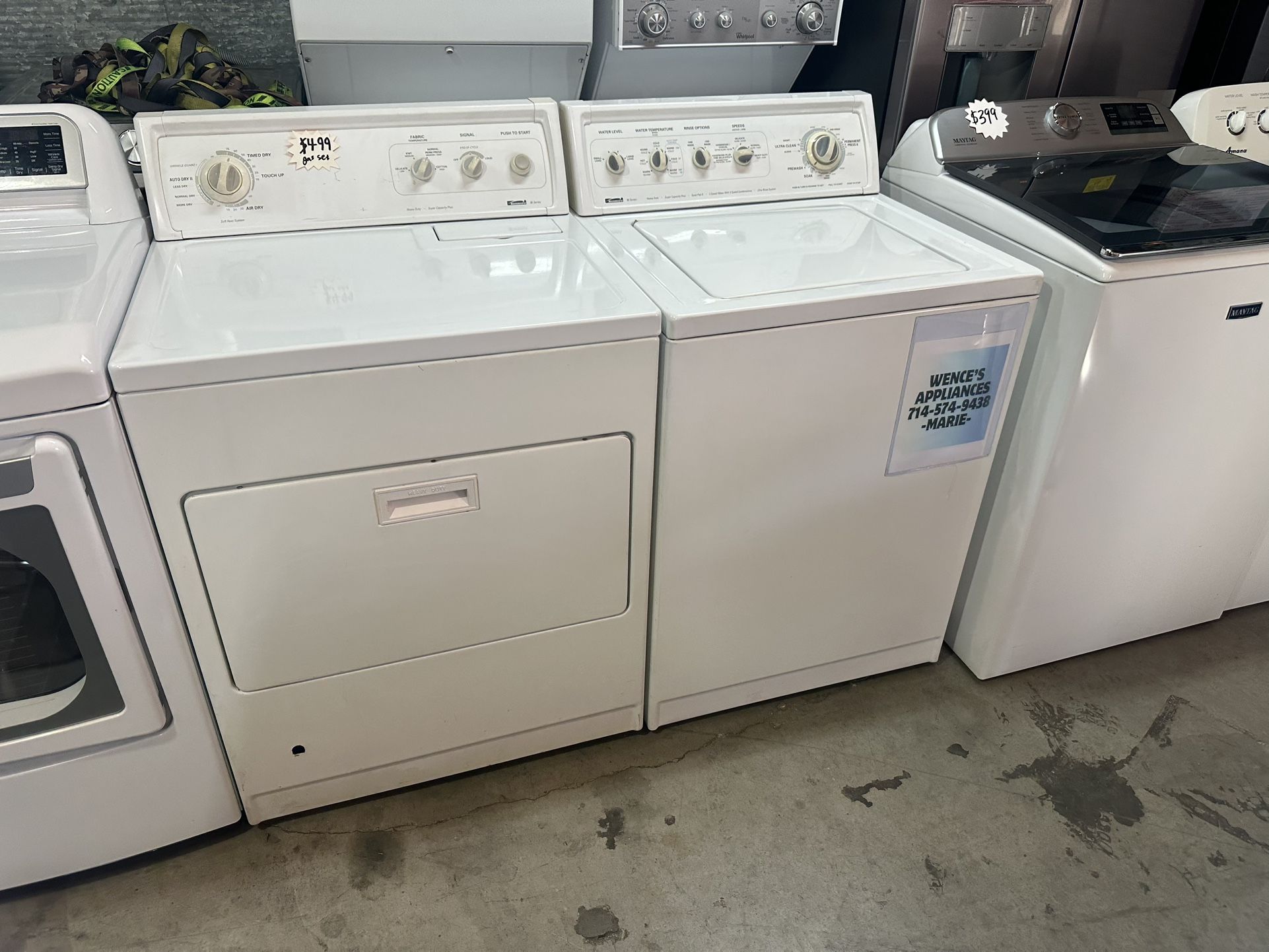 KENMORE WASHER AND GAS DRYER 