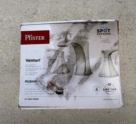 Pfister Venturi 8" Widespread 2-Handle Bathroom Faucet - Spot Defense Brushed Nickel (LF-049-VNGS) - Brand New in Box